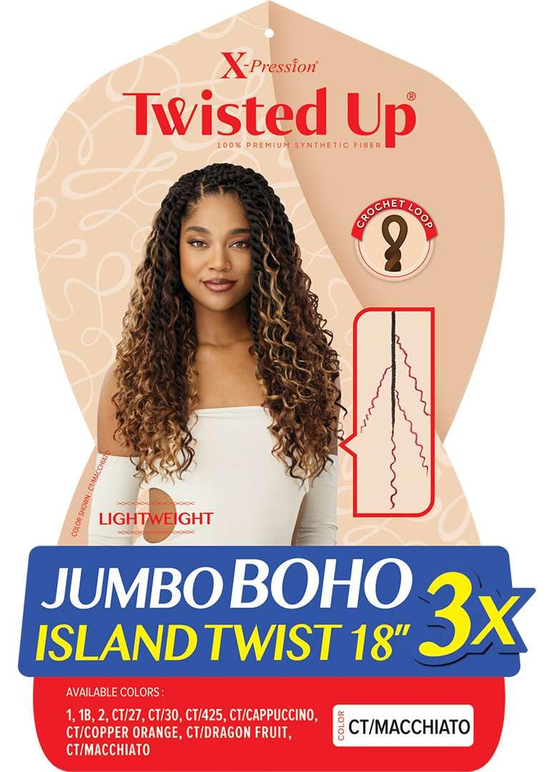 Amazon.com : Outre X-Pression Twisted Up - Jumbo Boho Island Twist